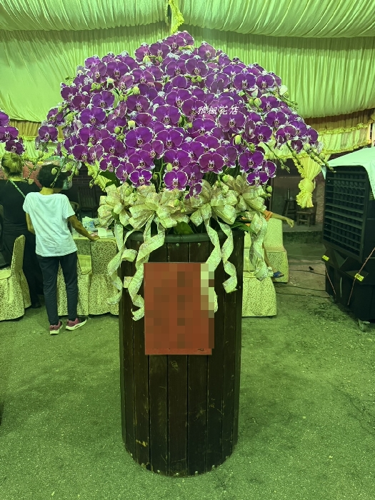 桃紅色系30株實木質感立地大型一座