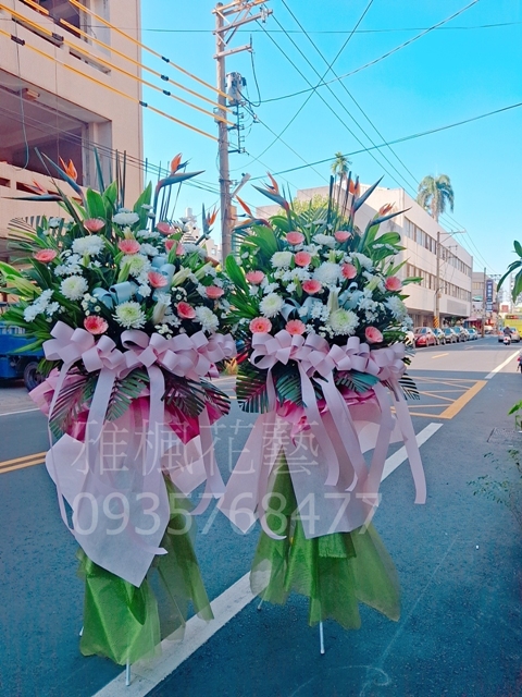 草屯蘭花盆栽-追思禮儀鮮花配送-莊重典雅設計