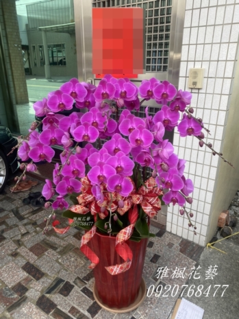 伸港花店送新廠落成蘭花盆栽